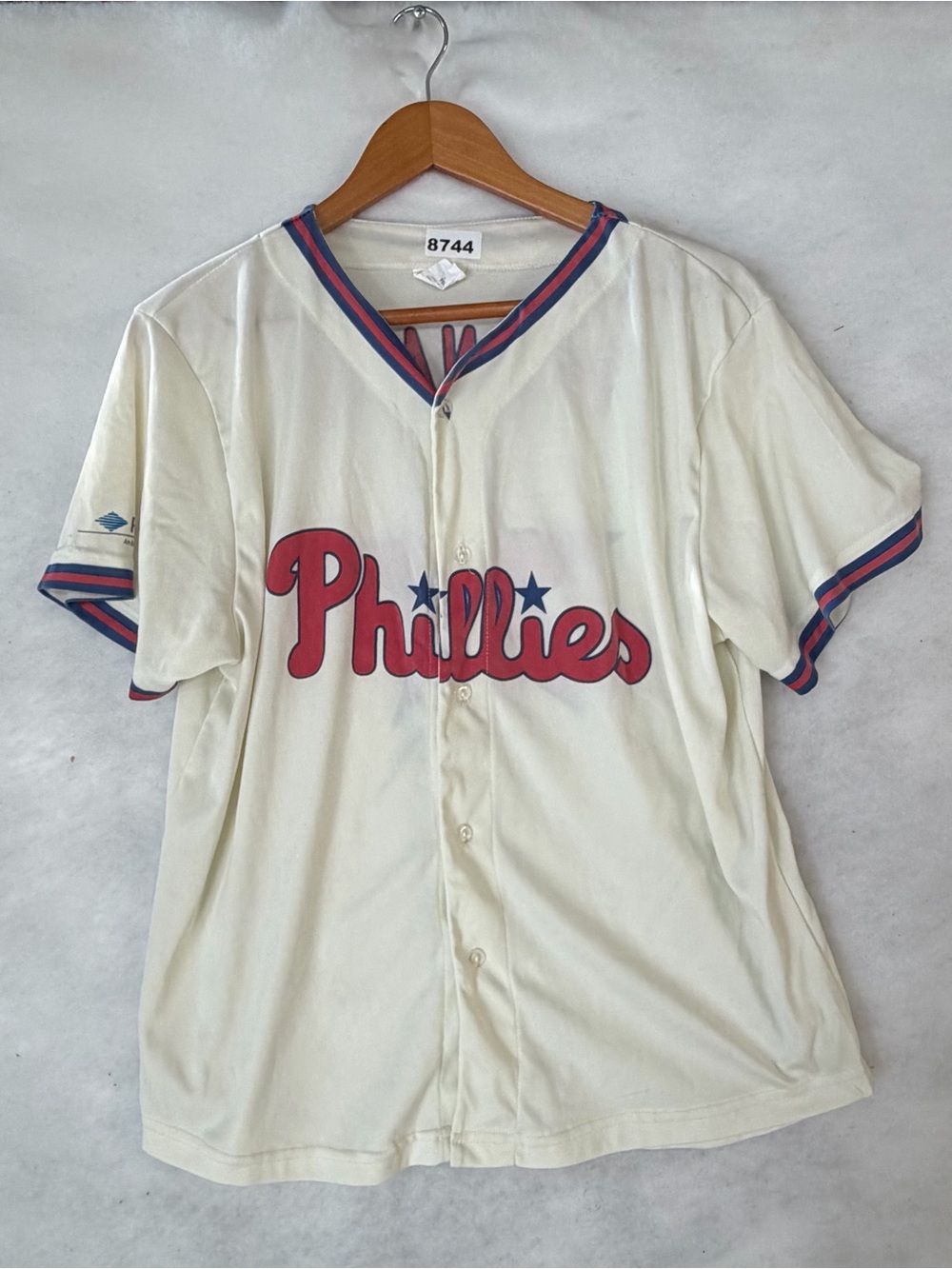 Philadelphia Phillies Phanatic Beige SGA Jersey M 8744